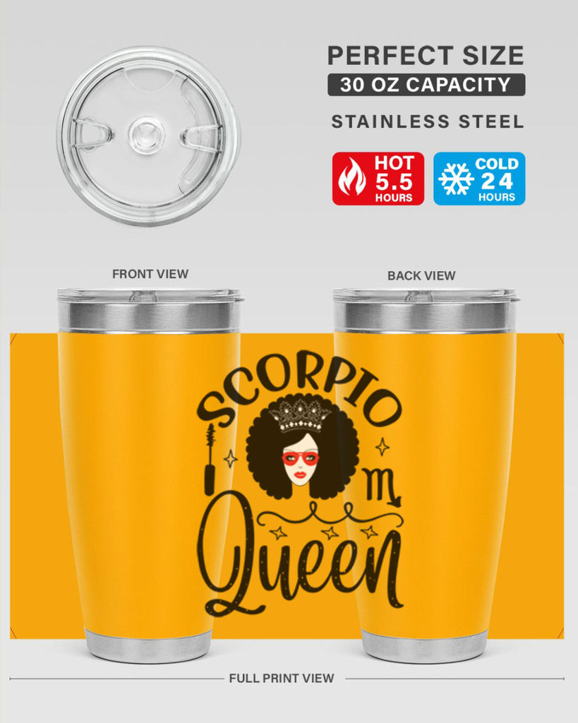 scorpio queen 448#- zodiac- Tumbler