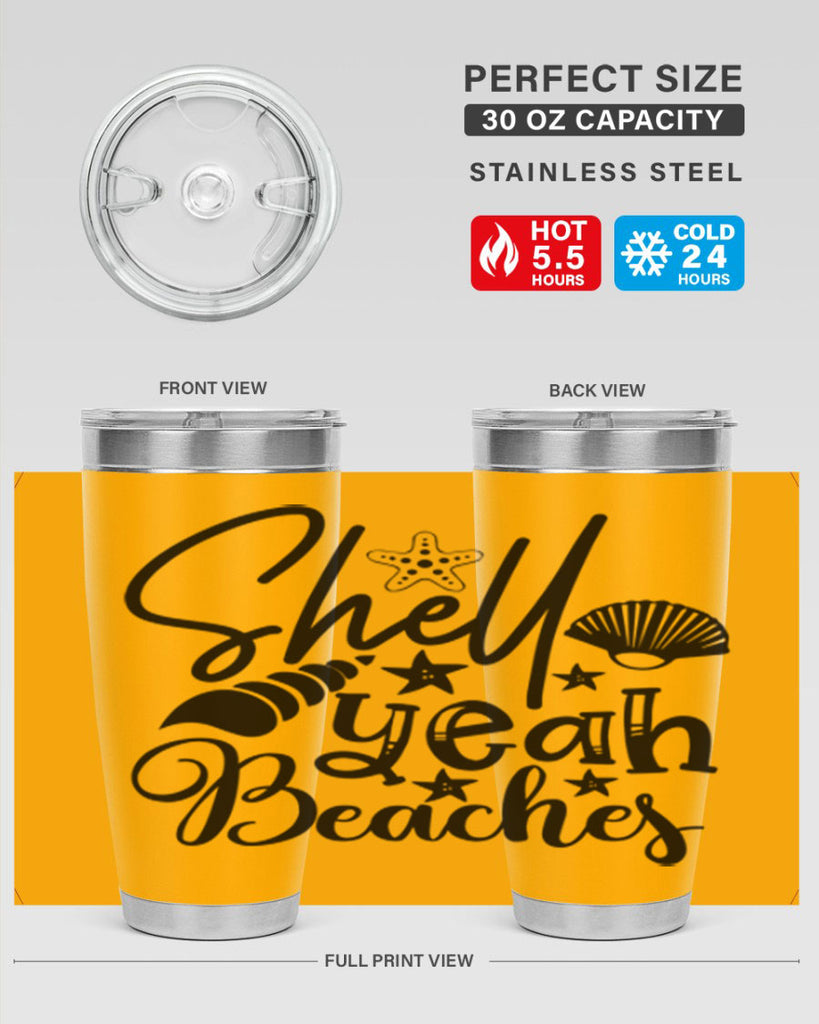 shell yeah beaches Style 75#- summer- Tumbler