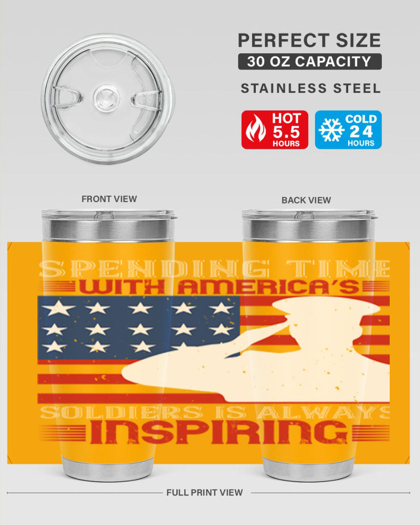 spending time with americas 90#- Veterns Day- Tumbler