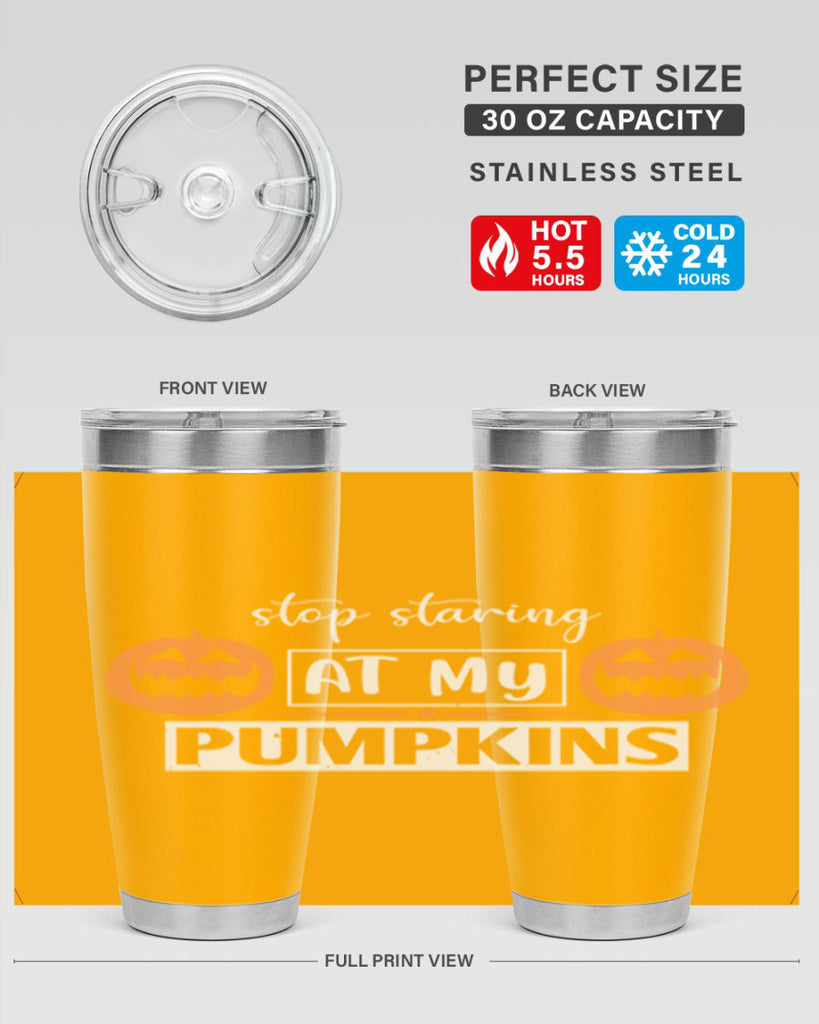 stop staring at my pumpkins 131#- halloween- Tumbler