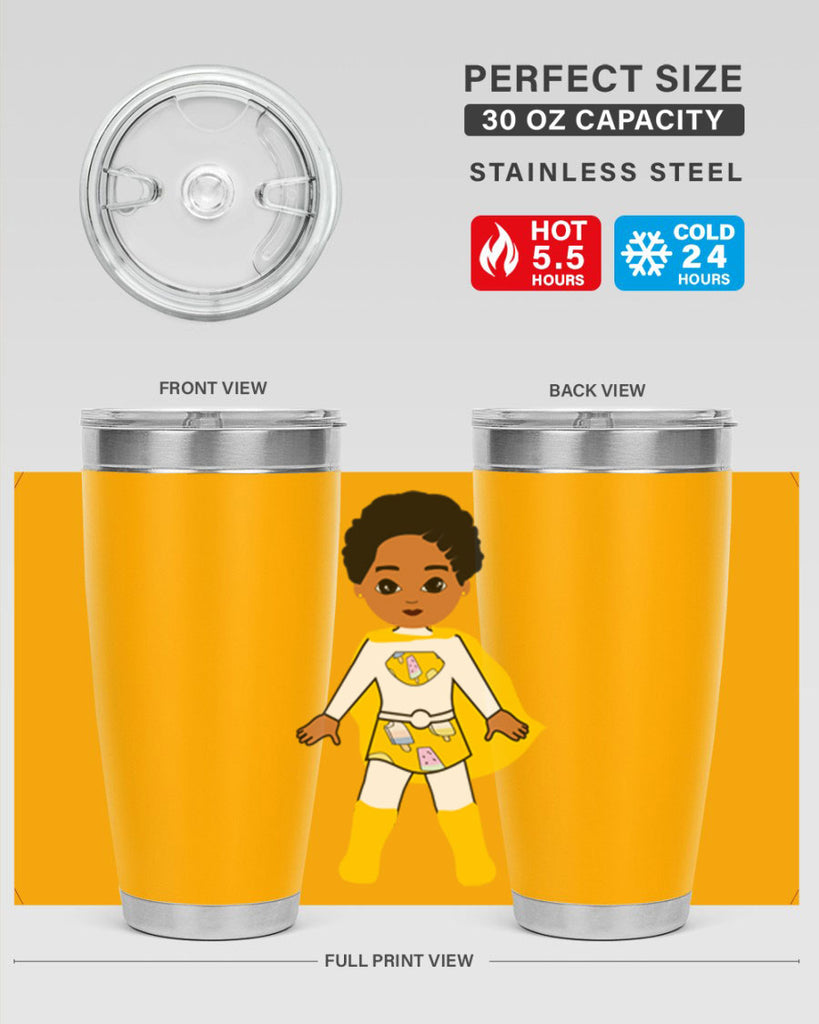 super kid 10#- black men - boys- tumbler