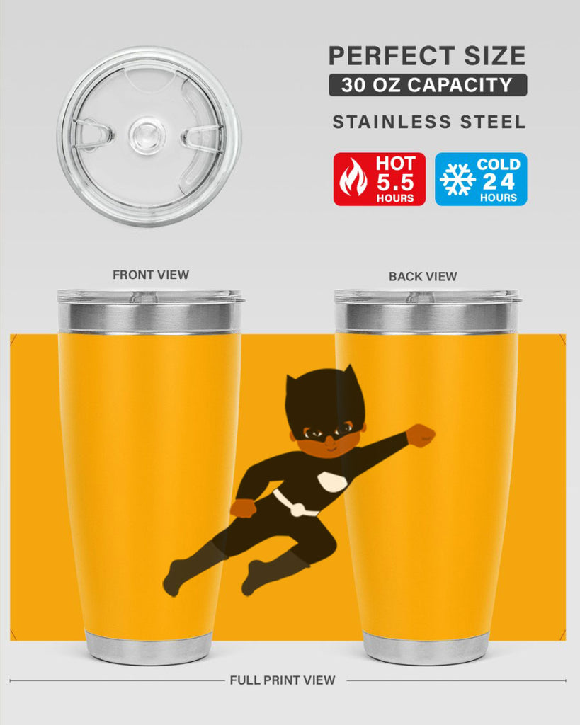 super kid 12#- black men - boys- tumbler