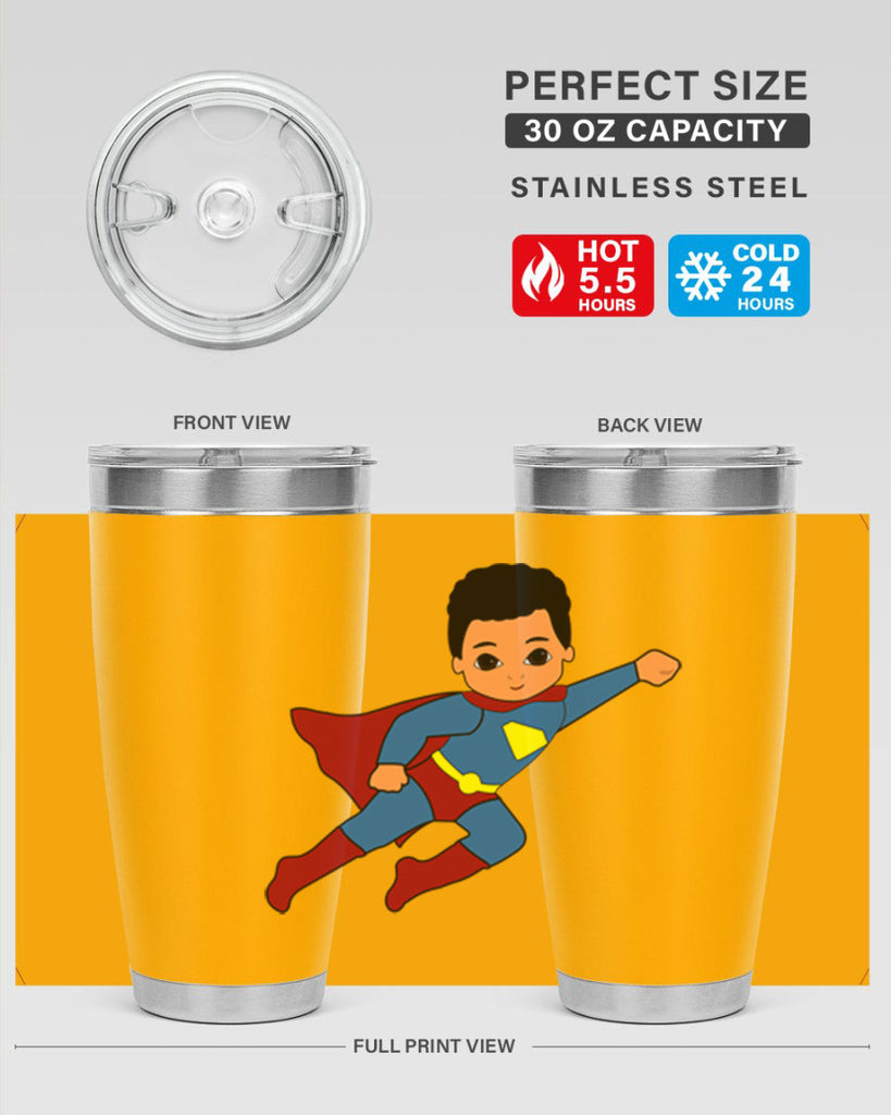 super kid 15#- black men - boys- tumbler