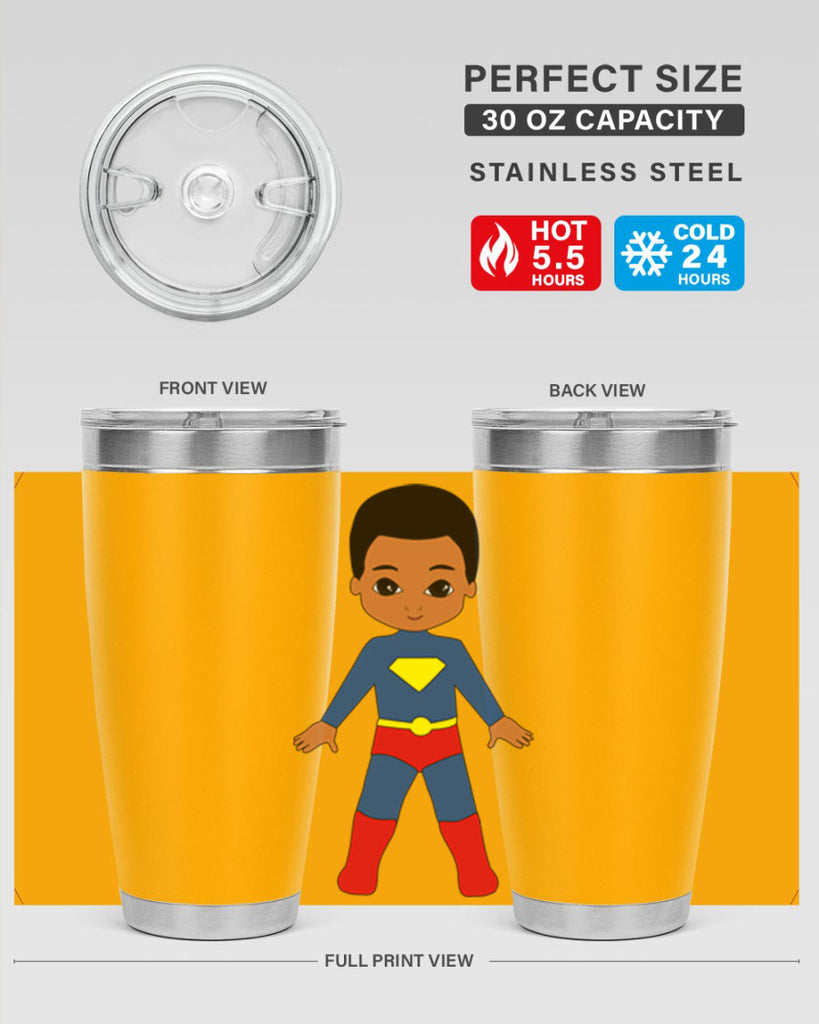 super kid 2#- black men - boys- tumbler