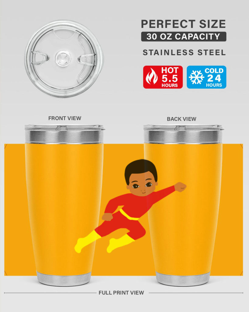 super kid 4#- black men - boys- tumbler