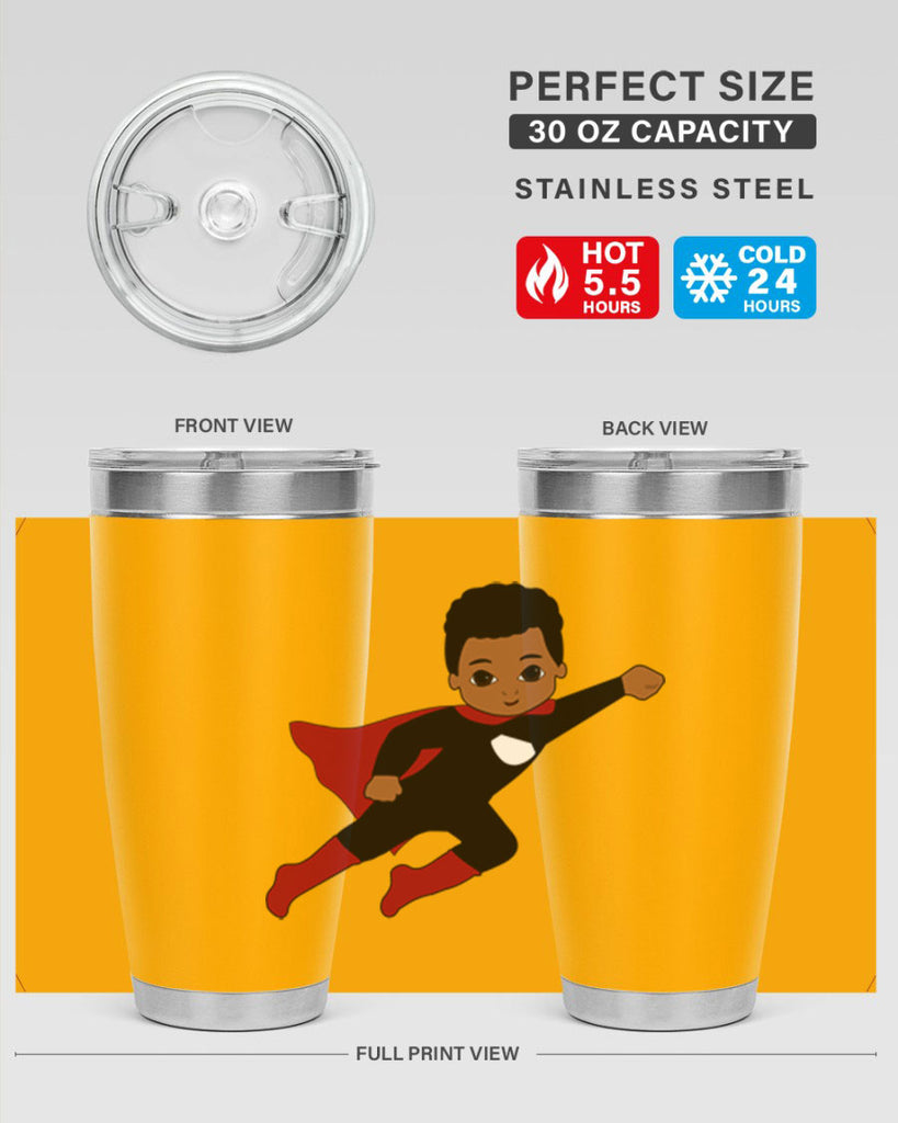 super kid 5#- black men - boys- tumbler