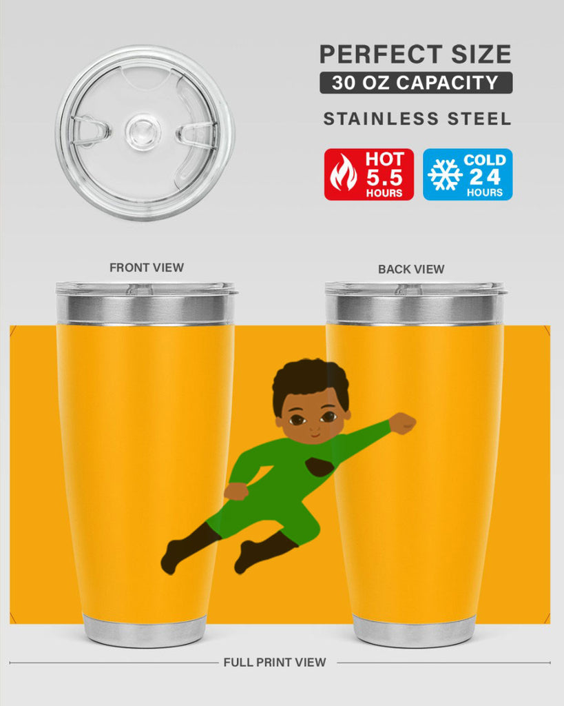 super kid 6#- black men - boys- tumbler
