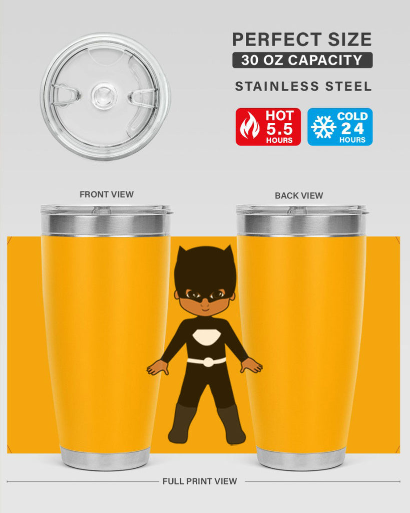 super kid 8#- black men - boys- tumbler