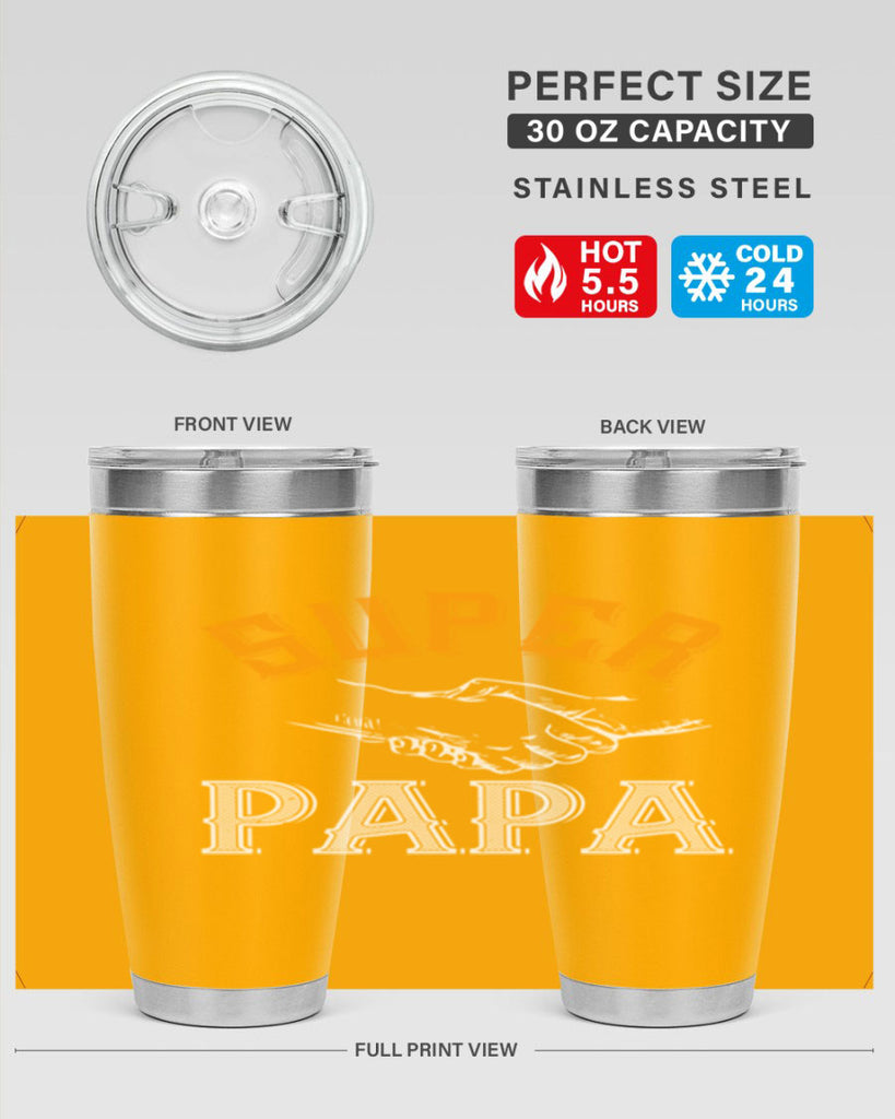 super papa 8#- grandpa - papa- Tumbler