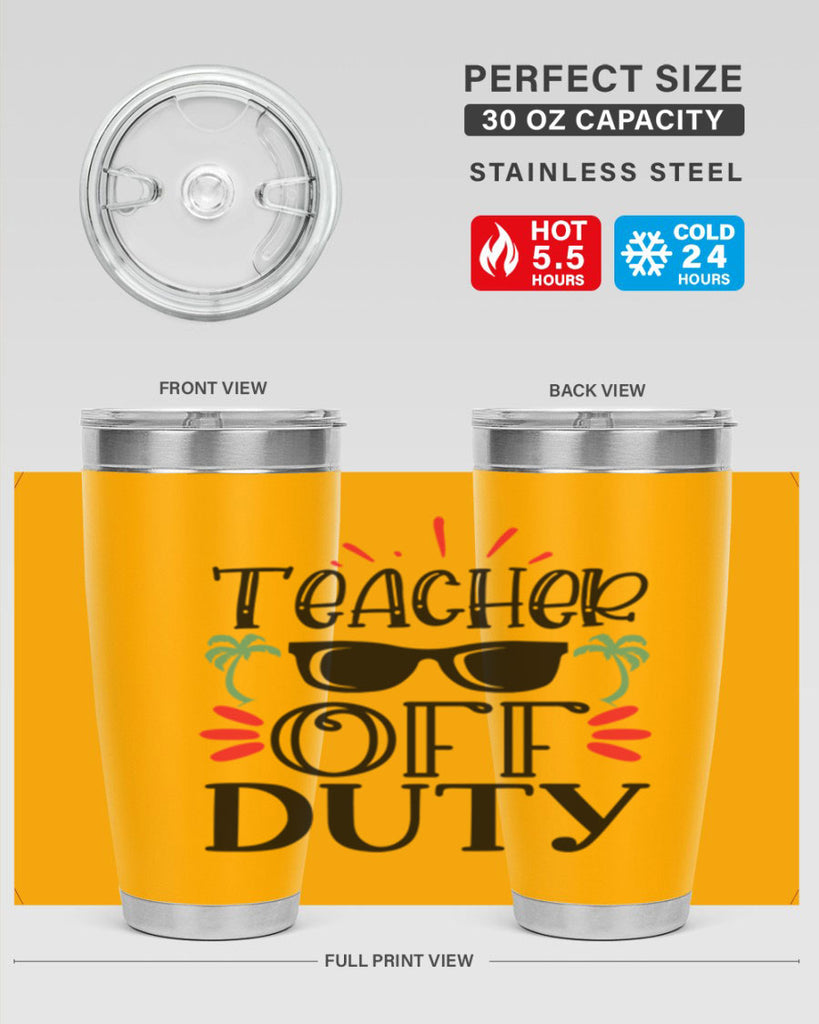 teacher off duty Style 204#- teacher- tumbler
