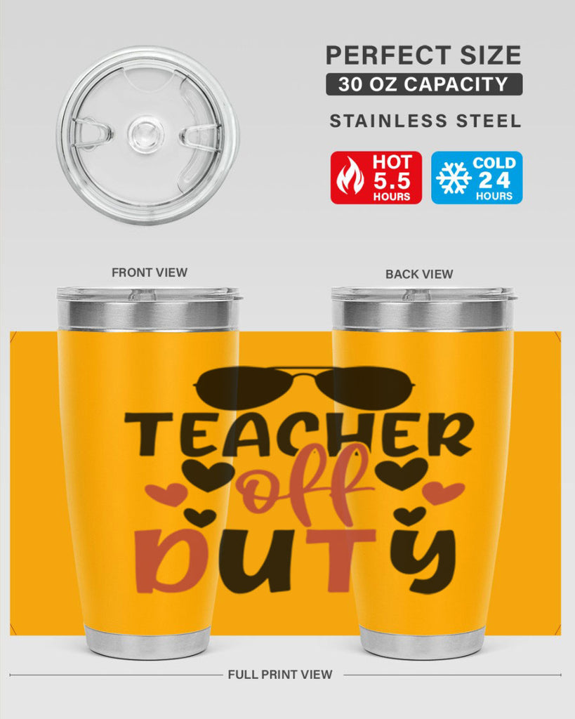 teacher off duty Style 205#- teacher- tumbler