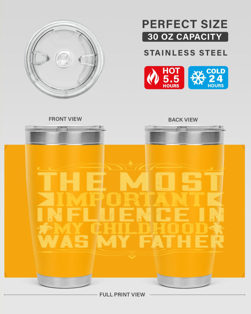 the most important influence in my childhood was my father 16#- Parents Day- Tumbler
