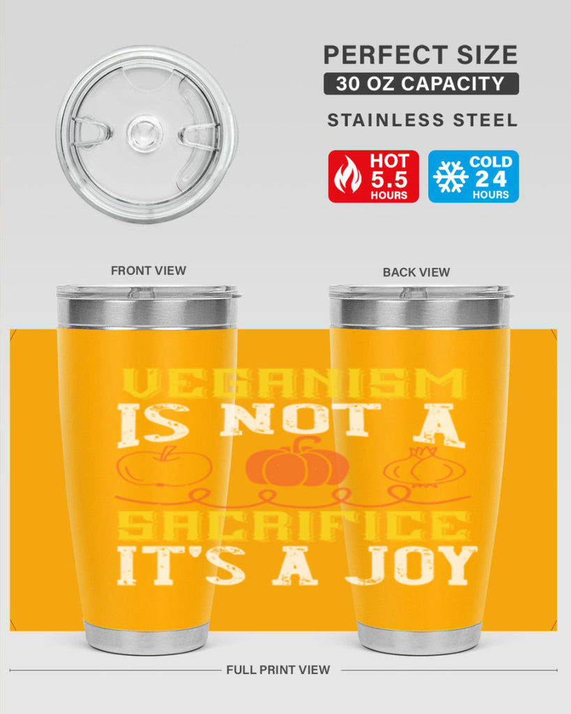 veganism is not a sacrificeits a joy 17#- vegan- Tumbler