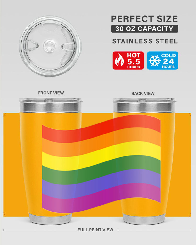 wavy rainbow flag 1#- lgbt- Tumbler