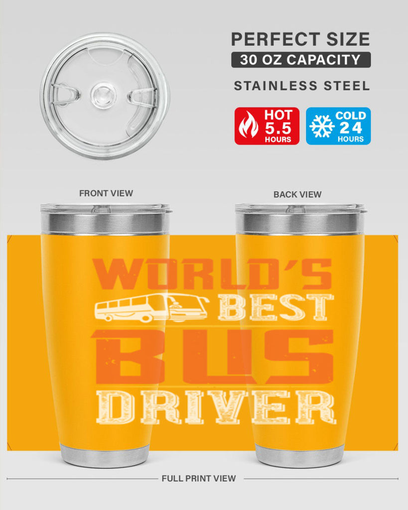 world’s best bus driver Style 4#- bus driver- tumbler