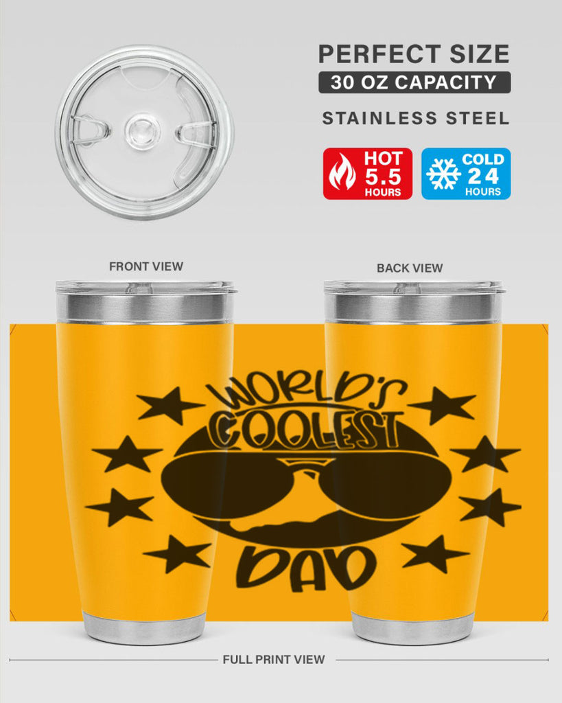 worlds coolest dad 11#- fathers day- Tumbler