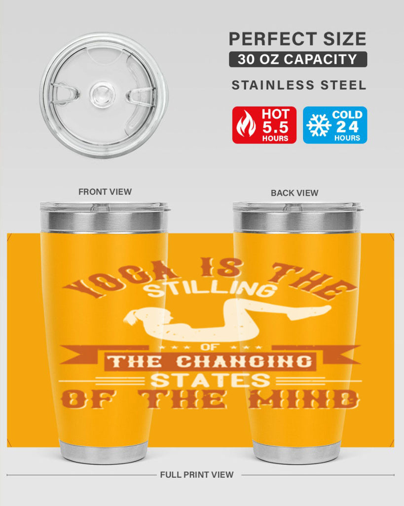 yoga is the stilling of the changing states of the mind 12#- yoga- Tumbler