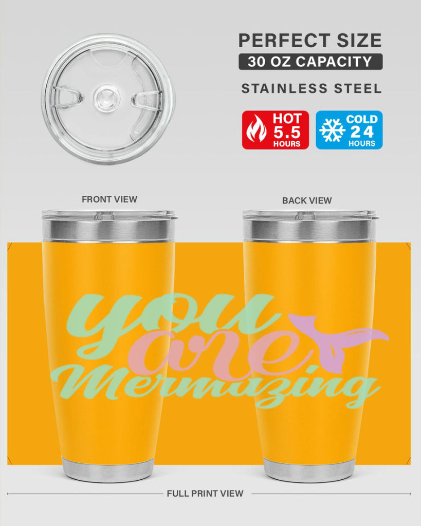 you are mermazing 9#- mermaid- Tumbler