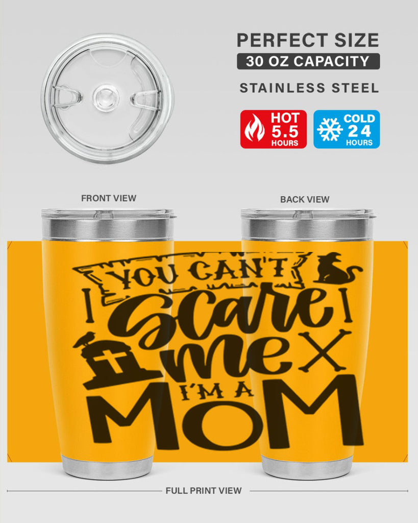 you cant scare me im a mom 1#- halloween- Tumbler
