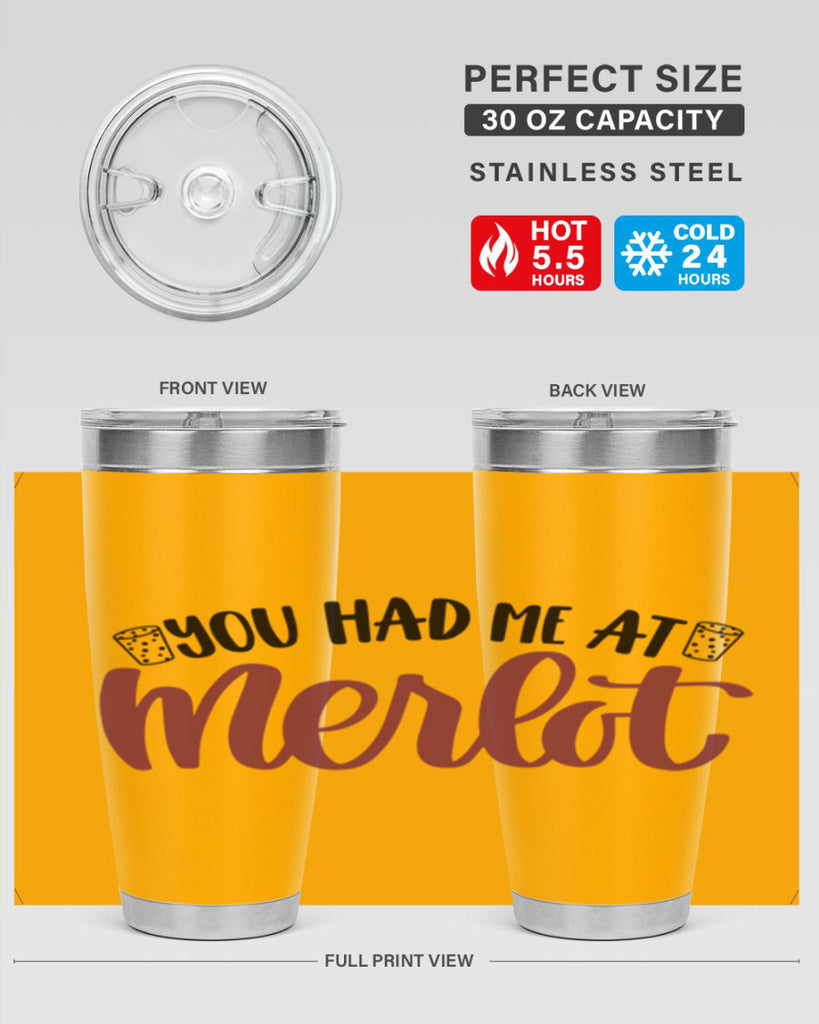 you had me at merlot 14#- wine- Tumbler