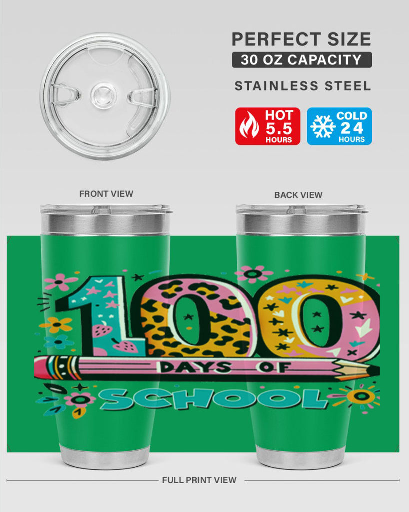 100 days of school lighting 32#- 100 days of school- Tumbler