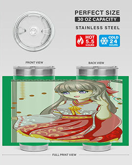A beautiful and happy girl with kimono 104#- anime- Tumbler