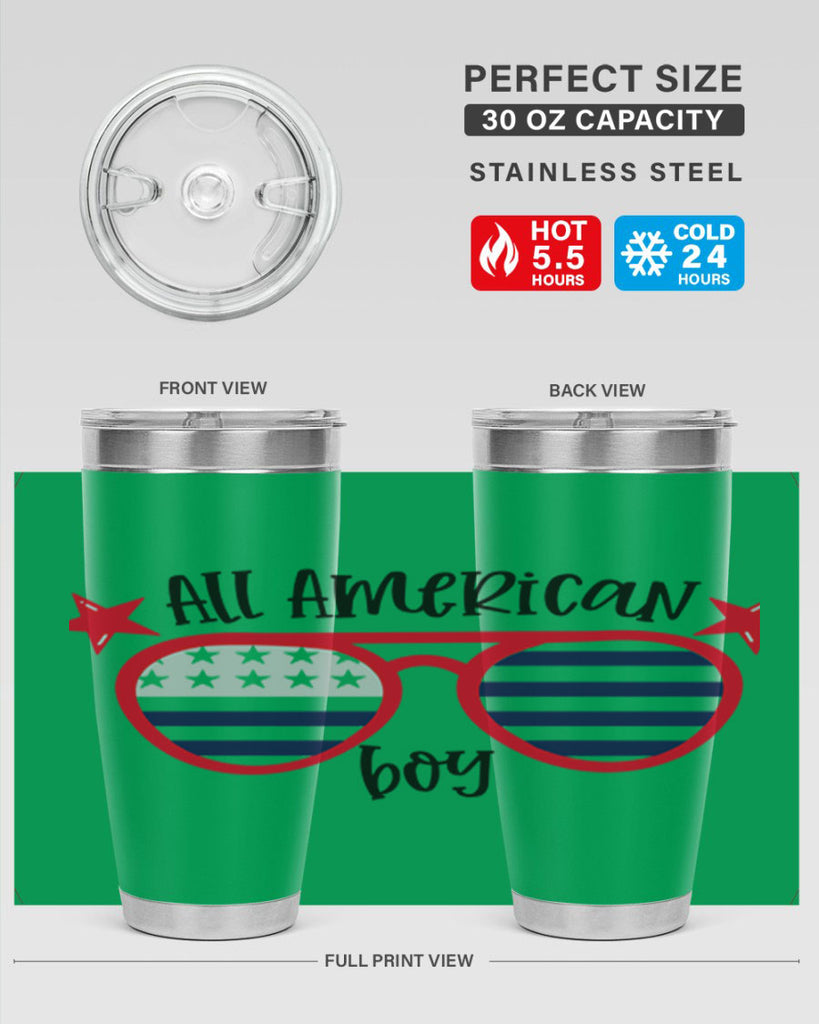 All American Boy Style 141#- Fourt Of July- Tumbler