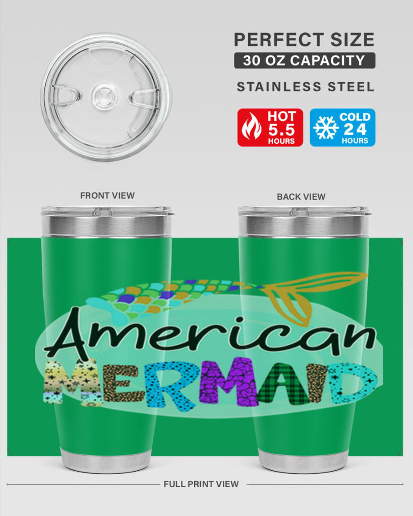 American Mermaid 14#- mermaid- Tumbler