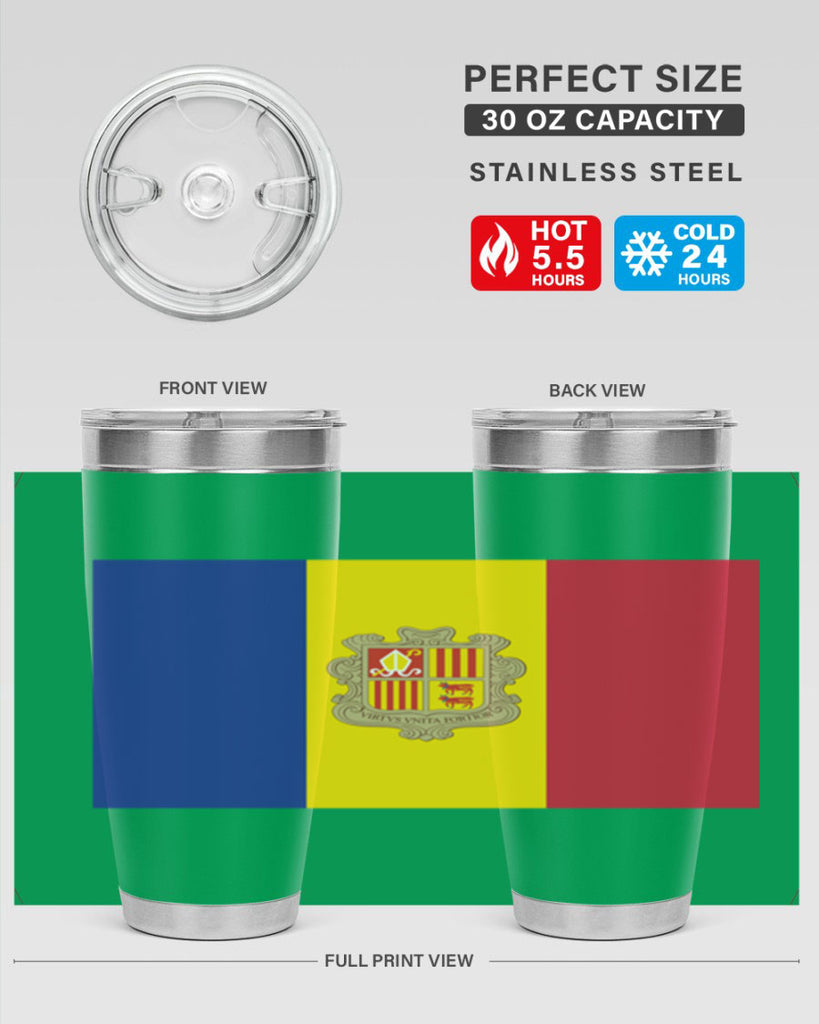 Andorra 194#- world flags- Tumbler