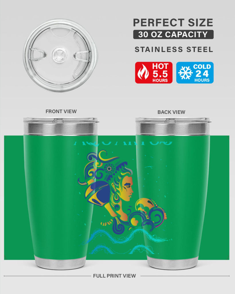AquariusZodiac 76#- zodiac- Tumbler