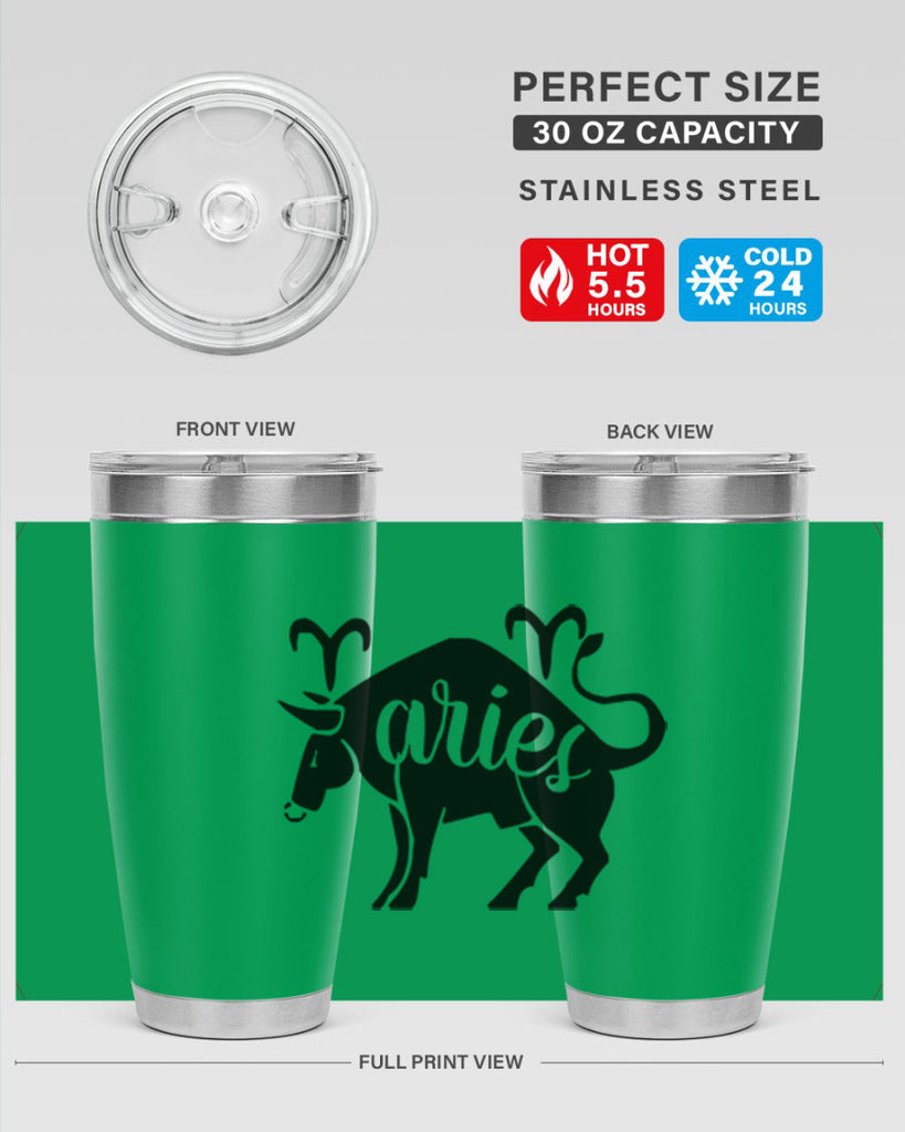 Aries 104#- zodiac- Tumbler