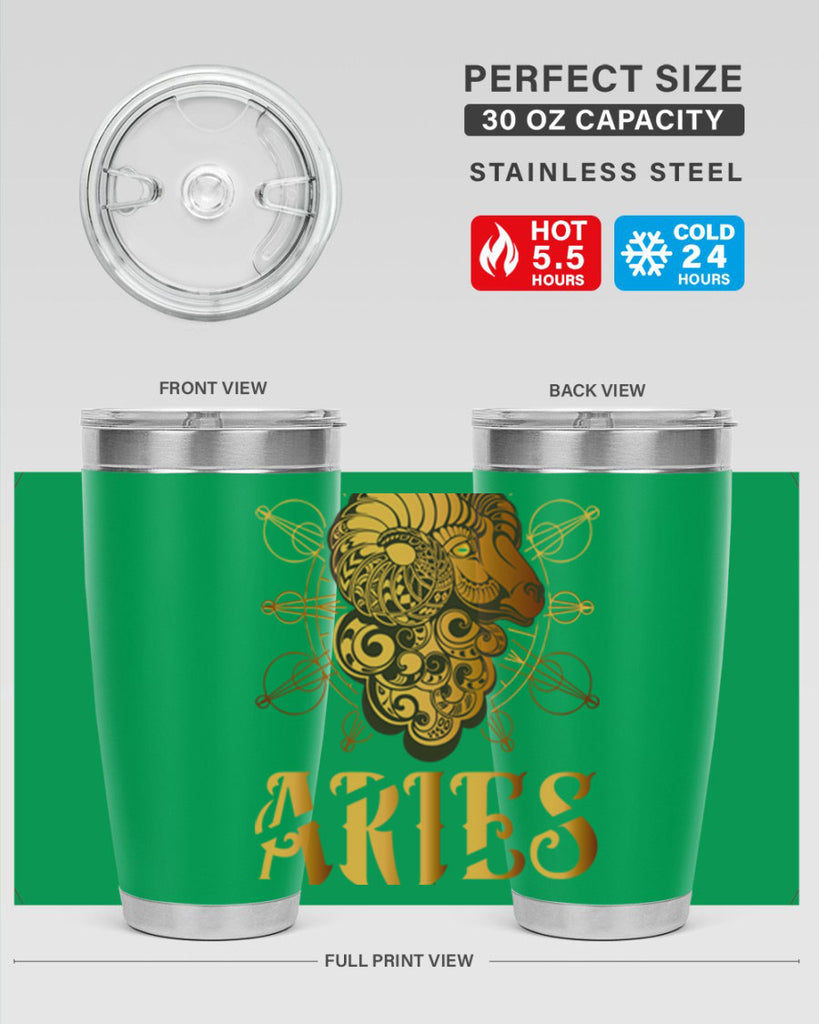 Aries 121#- zodiac- Tumbler