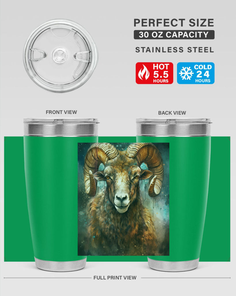 Aries 54#- zodiac- Tumbler