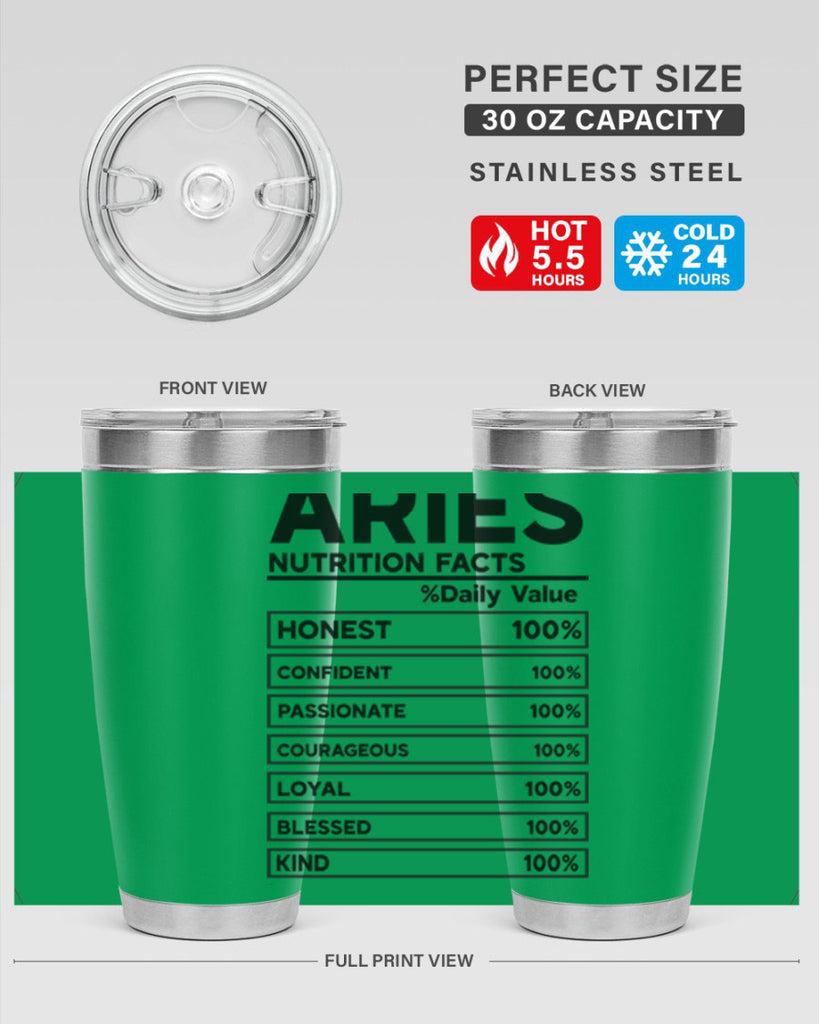 Aries Nutrition Facts 97#- zodiac- Tumbler