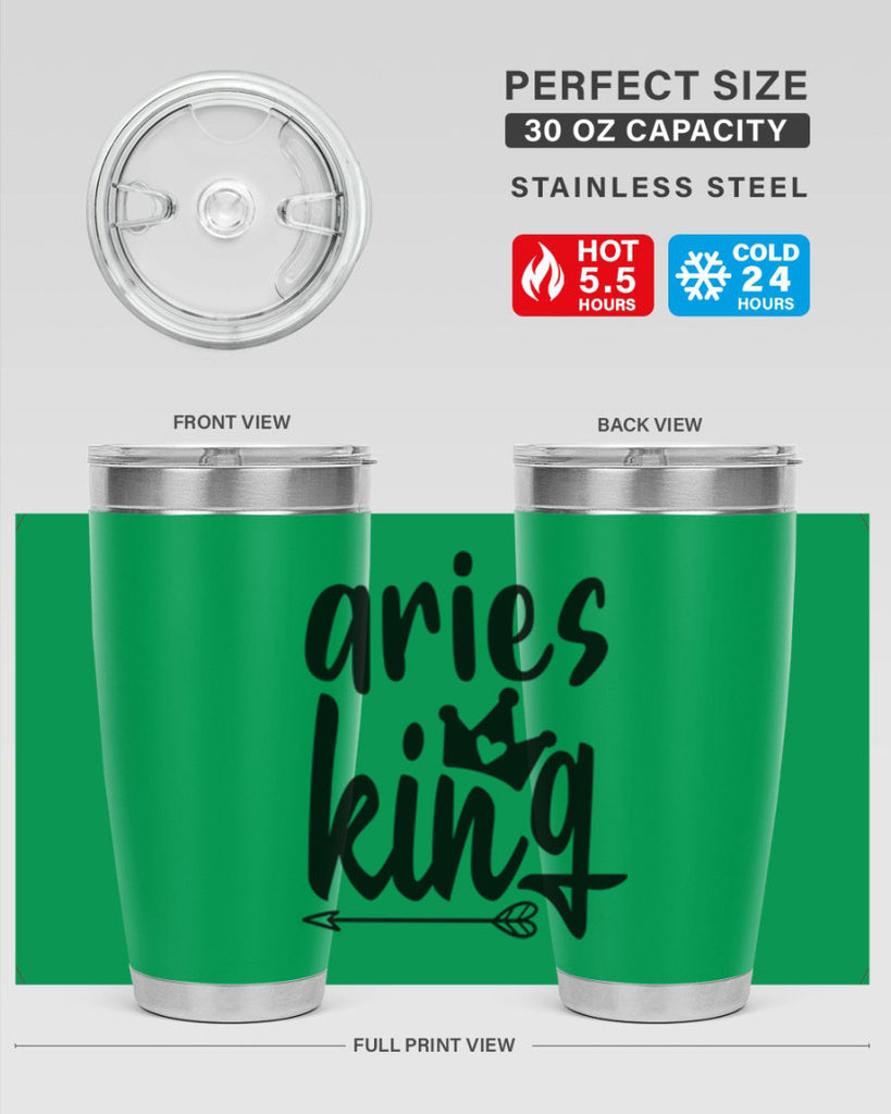 Aries king 108#- zodiac- Tumbler