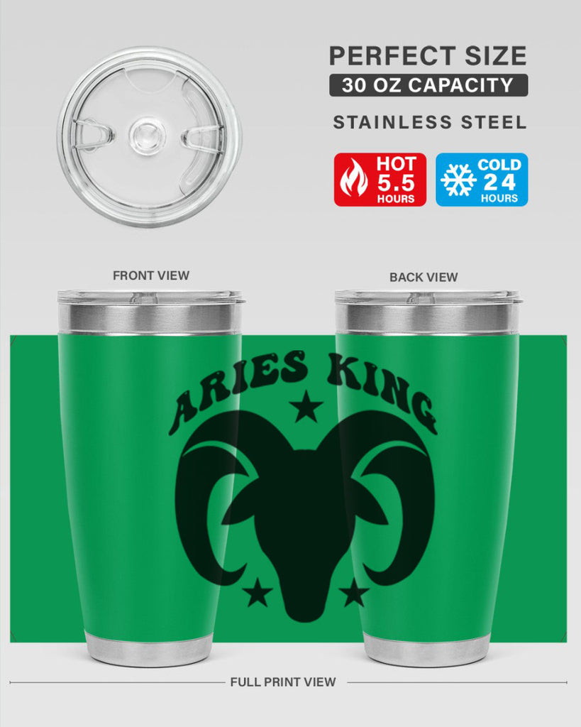 Aries king 110#- zodiac- Tumbler