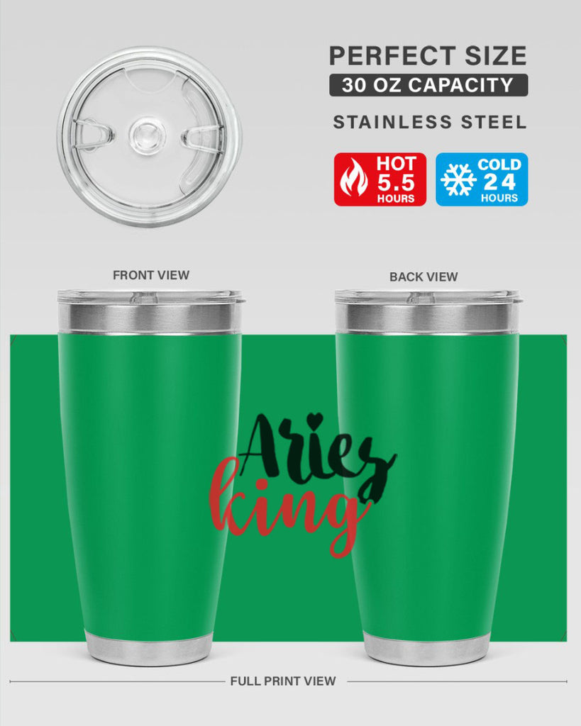 Aries king 96#- zodiac- Tumbler