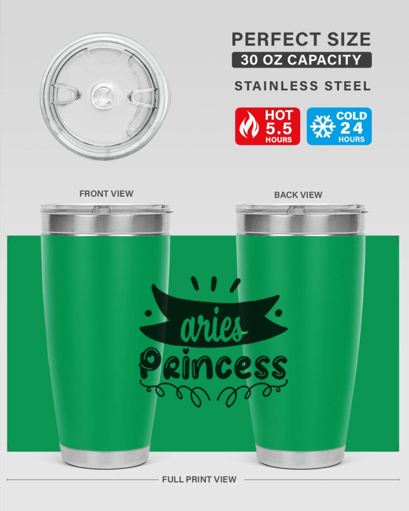 Aries princess 116#- zodiac- Tumbler