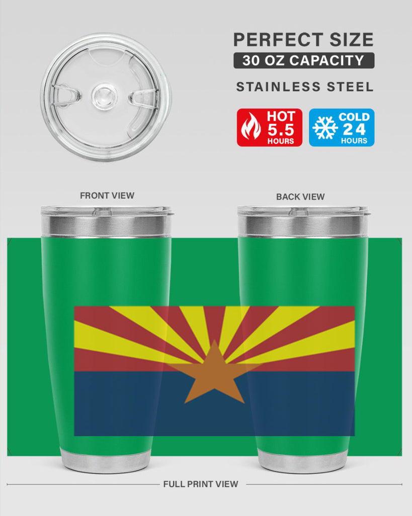 Arizona 49#- Us Flags- Tumbler