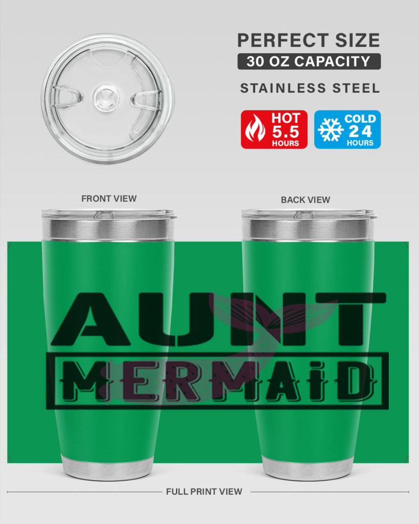 Aunt mermaid 17#- mermaid- Tumbler