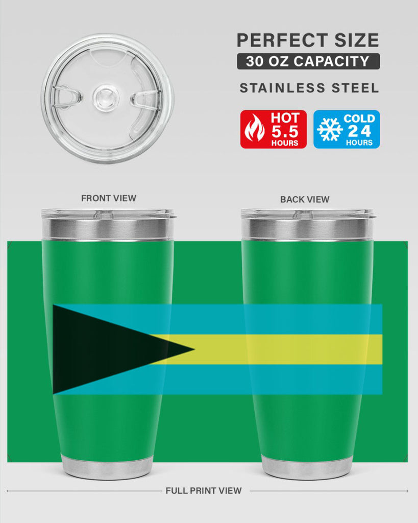 Bahamas 186#- world flags- Tumbler