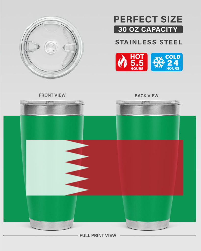 Bahrain 185#- world flags- Tumbler