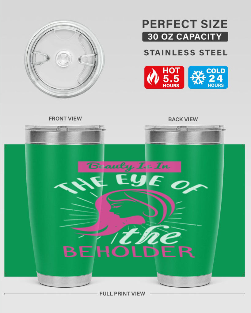 Beauty is in the eye of the beholder Style 169#- make up- Tumbler
