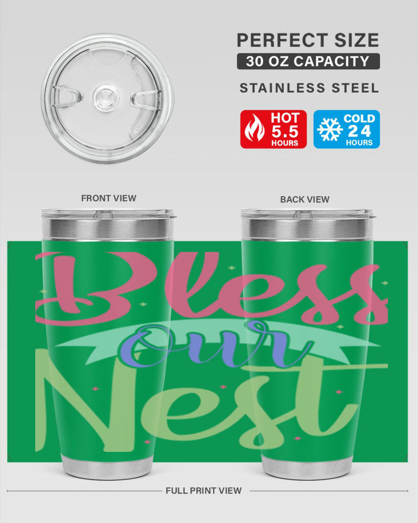 Bless our nest 49#- spring- Tumbler