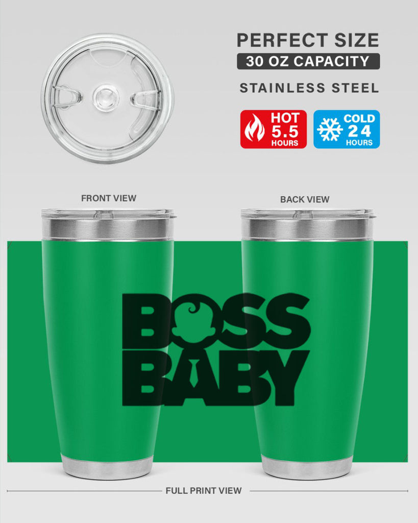Boss Baby On Board 1#- black words phrases- Cotton Tank