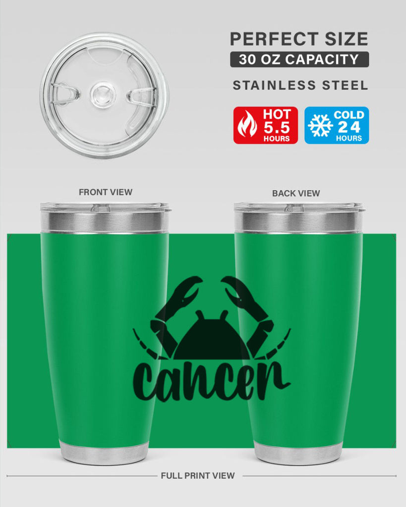 Cancer 156#- zodiac- Tumbler