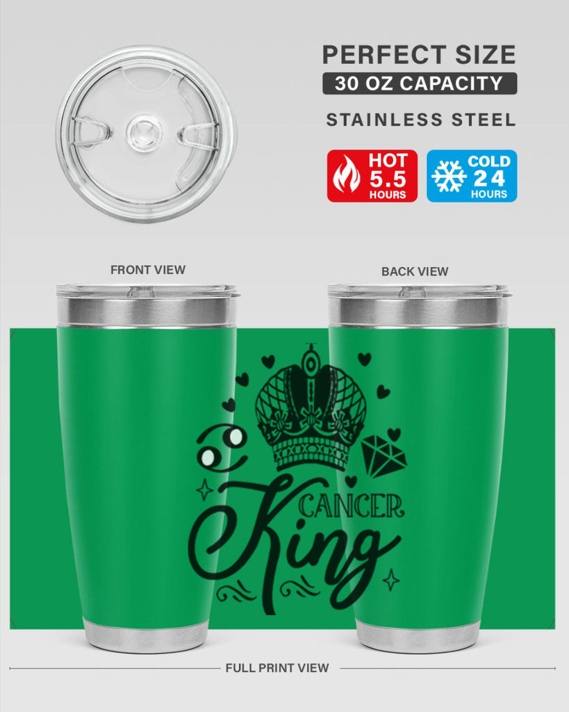 Cancer king 158#- zodiac- Tumbler