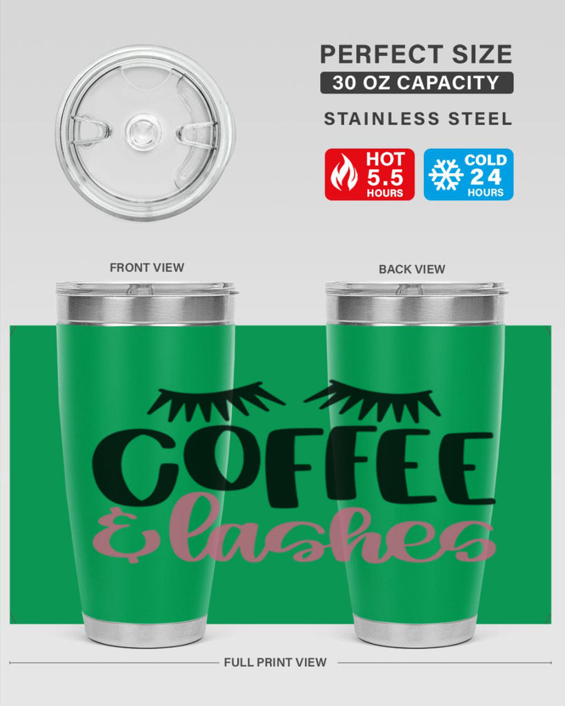 Coffee Lashes Style 110#- make up- Tumbler