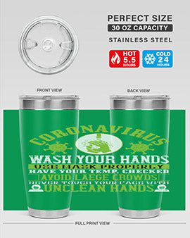 Coronavirus Wash Your Hands Use Style 1#- corona virus- Tumbler