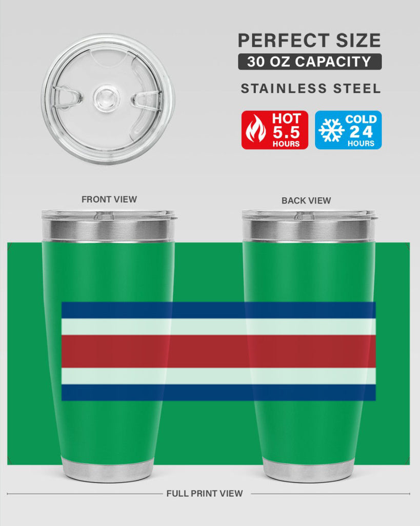 Costa Rica 157#- world flags- Tumbler